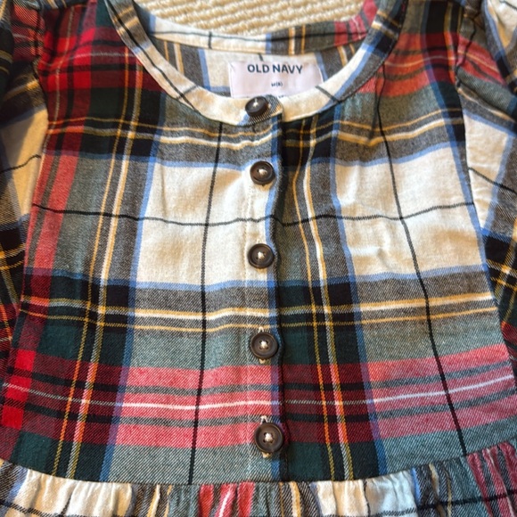 Girls flannel size Medium/8 plaid dress- twirly - Picture 3 of 6